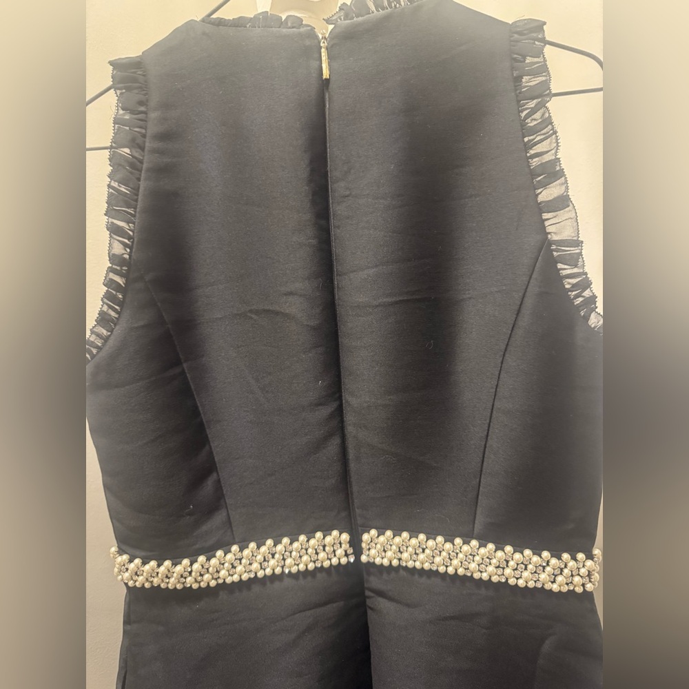 Kate Spade New York Black Pearl Crystal Mikado Dress – Size 8 (NWT) - Picture 10 of 15